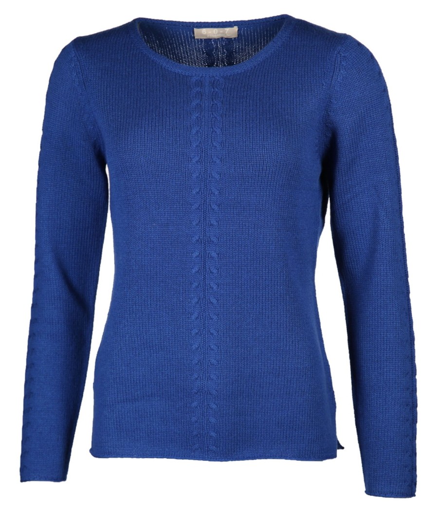 Damen six-o-seven Pullover | Pullover Mit Zopfmuster