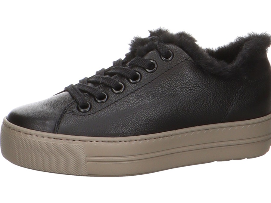 Damen Paul Green Schnurschuhe | Plateau Sneaker Mit Warmfutter