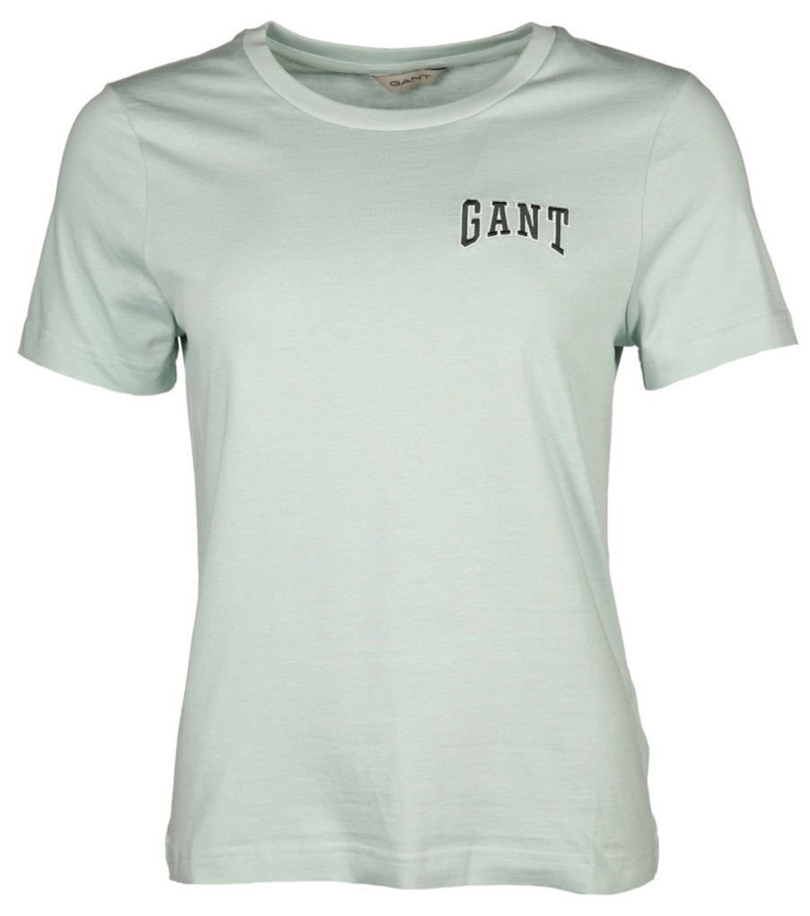 Damen Gant Shirts / Tops | Schlichtes Shirt In Minze