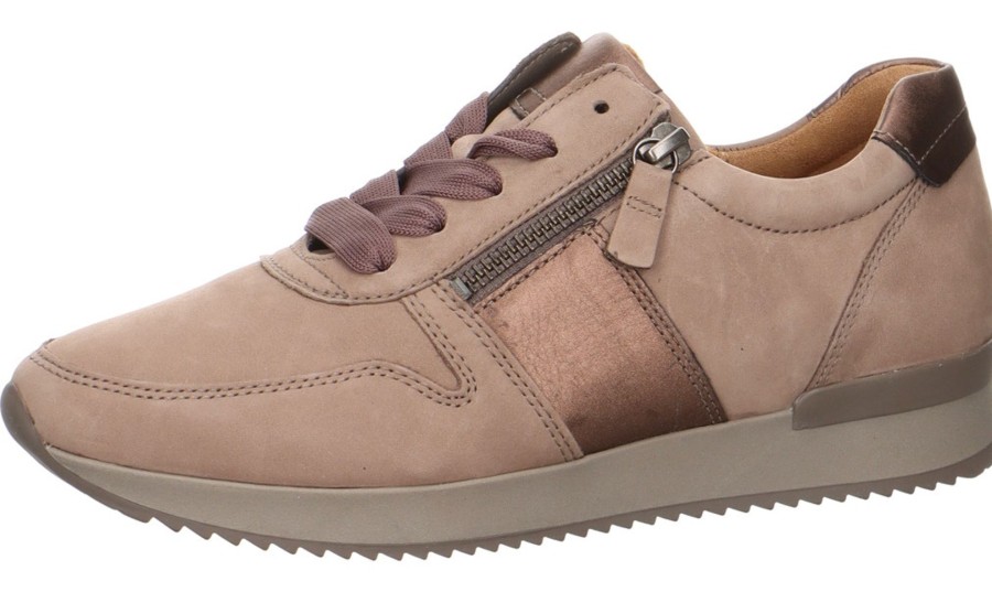 Damen Gabor Halbschuhe | Sneaker Mit Details In Bronze