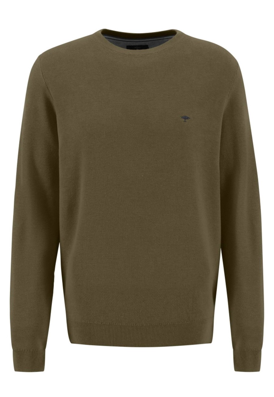 Herren Fynch-Hatton Pullover | Pullover Aus Strukturstrick