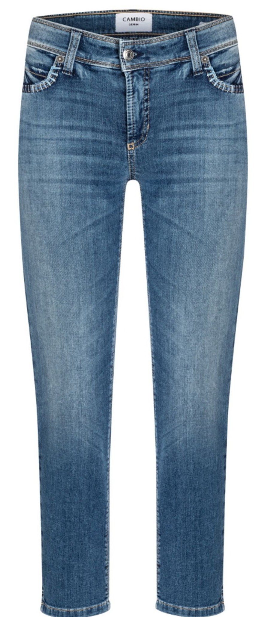 Damen Cambio Jeans / Hosen | Jeans Mit Ziernahten - Piper Cropped