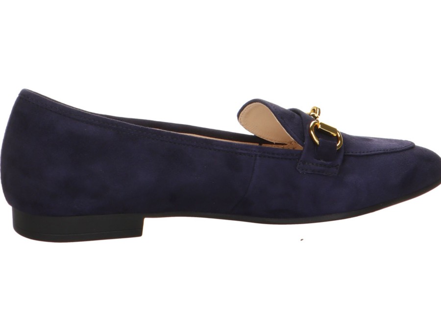 Damen Gabor Halbschuhe | Loafer In Atlantikblau