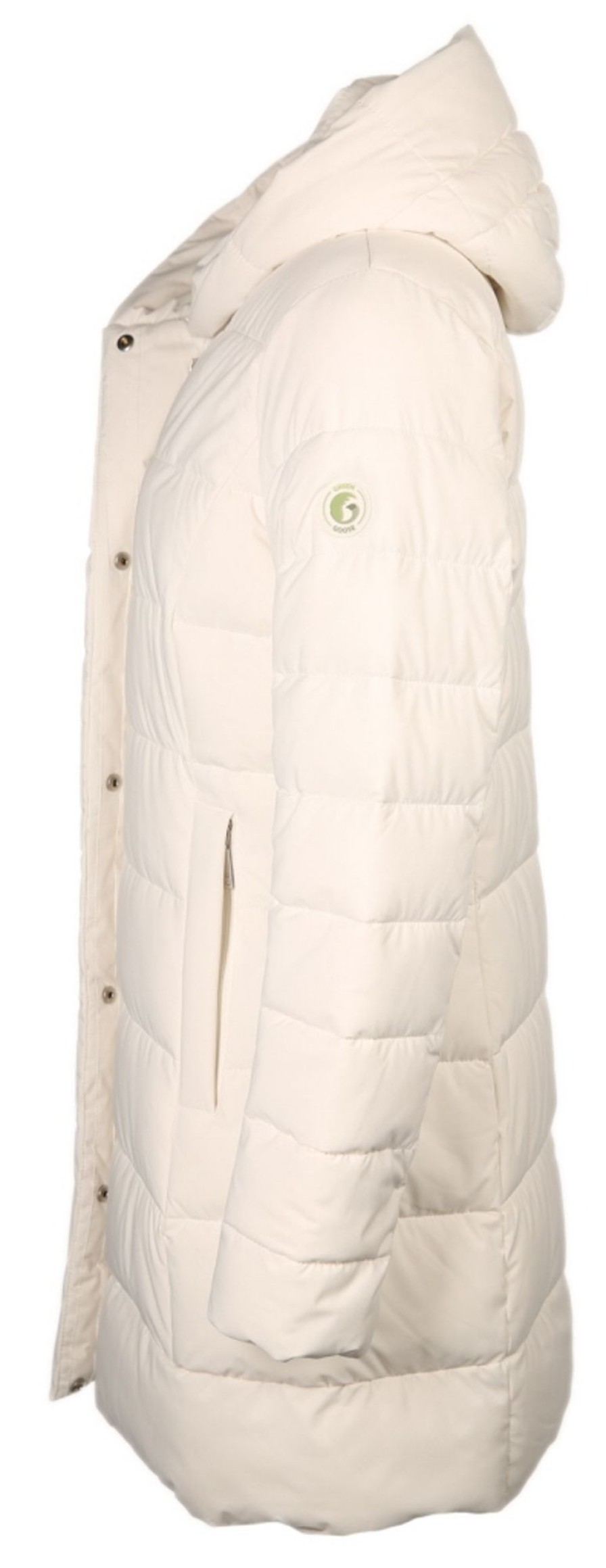 Damen Green Goose Mantel / Jacken | Streppjacke Mit Kapuze