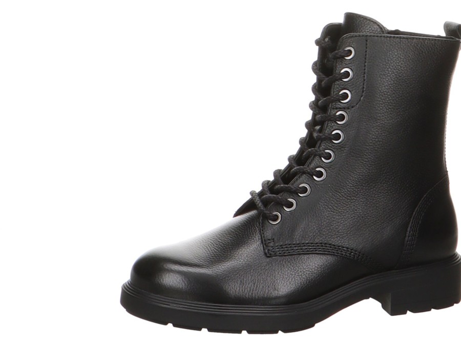 Damen Tamaris Boots / Booties | Stylischer Leder Schnurstiefel